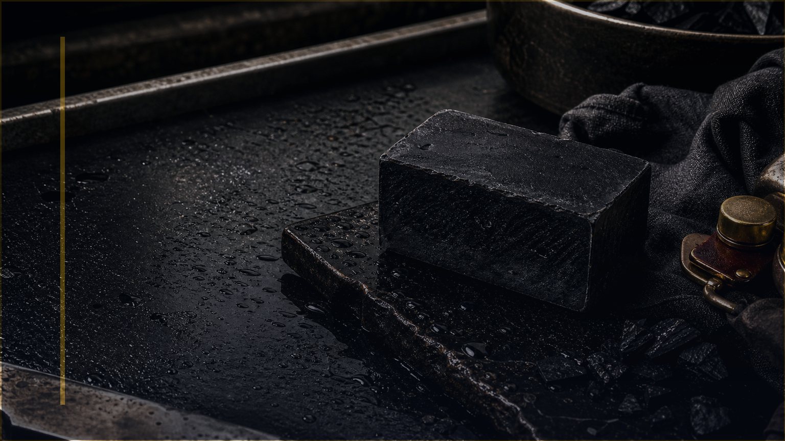Photoreal Coldstone maker-bench lesson image for What Melt & Pour Is and Is Not, showing base cubes, silicone mold, and clean work mat.